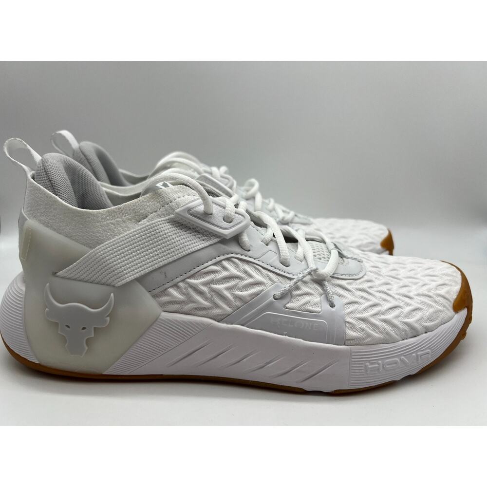 Under Armour Project Rock 6 Men's Size 11.5 White Training Shoe 3026534-100